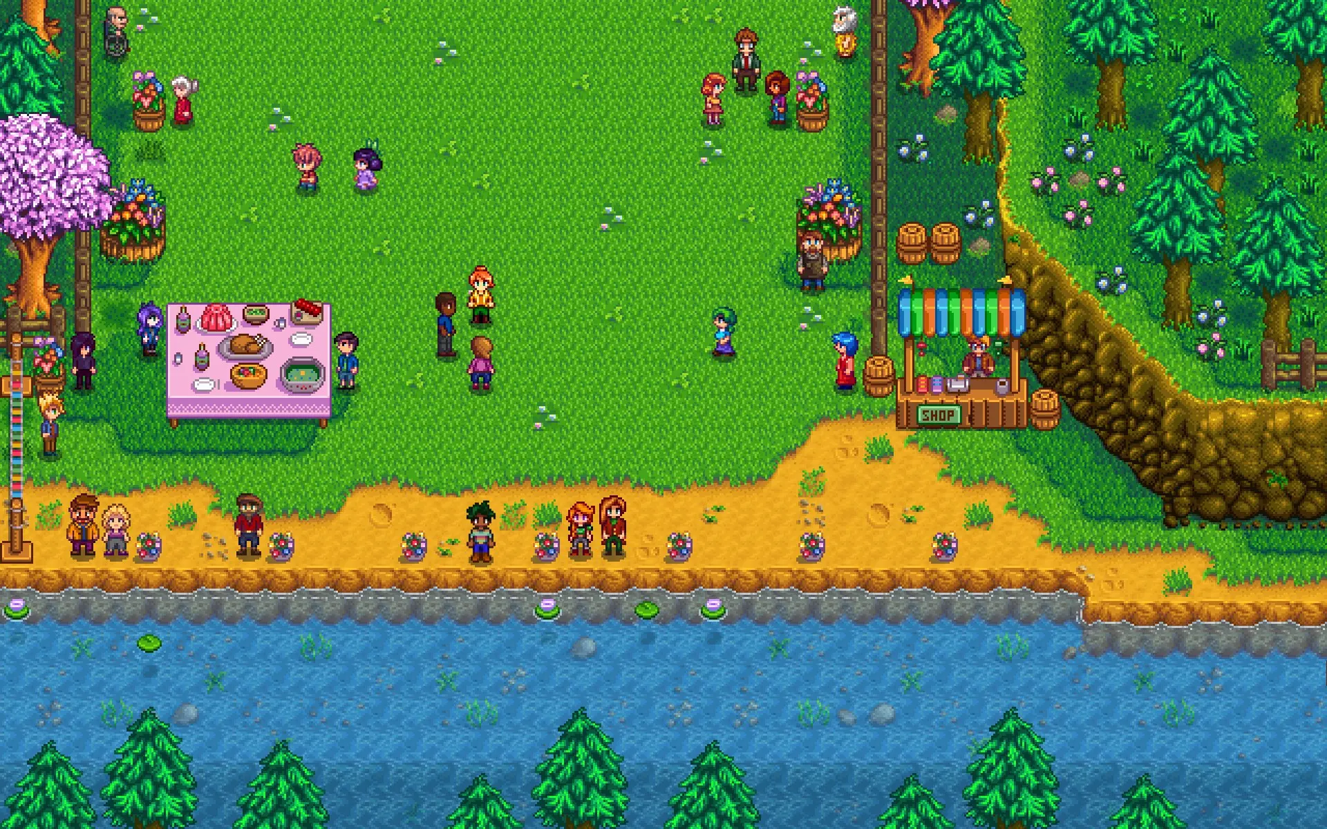 flower dance stardew valley location