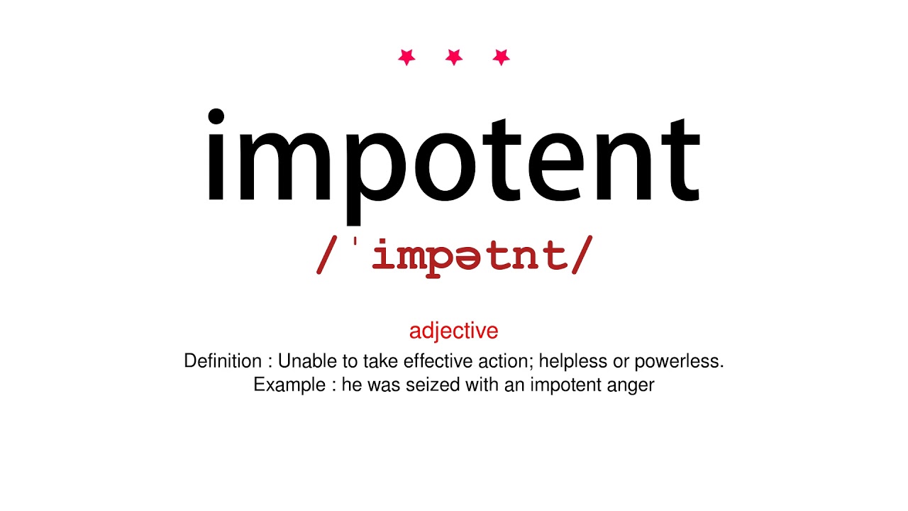 use impotent in a sentence