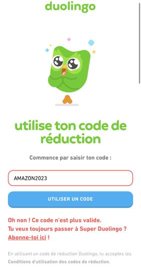 code de reduction duolingo