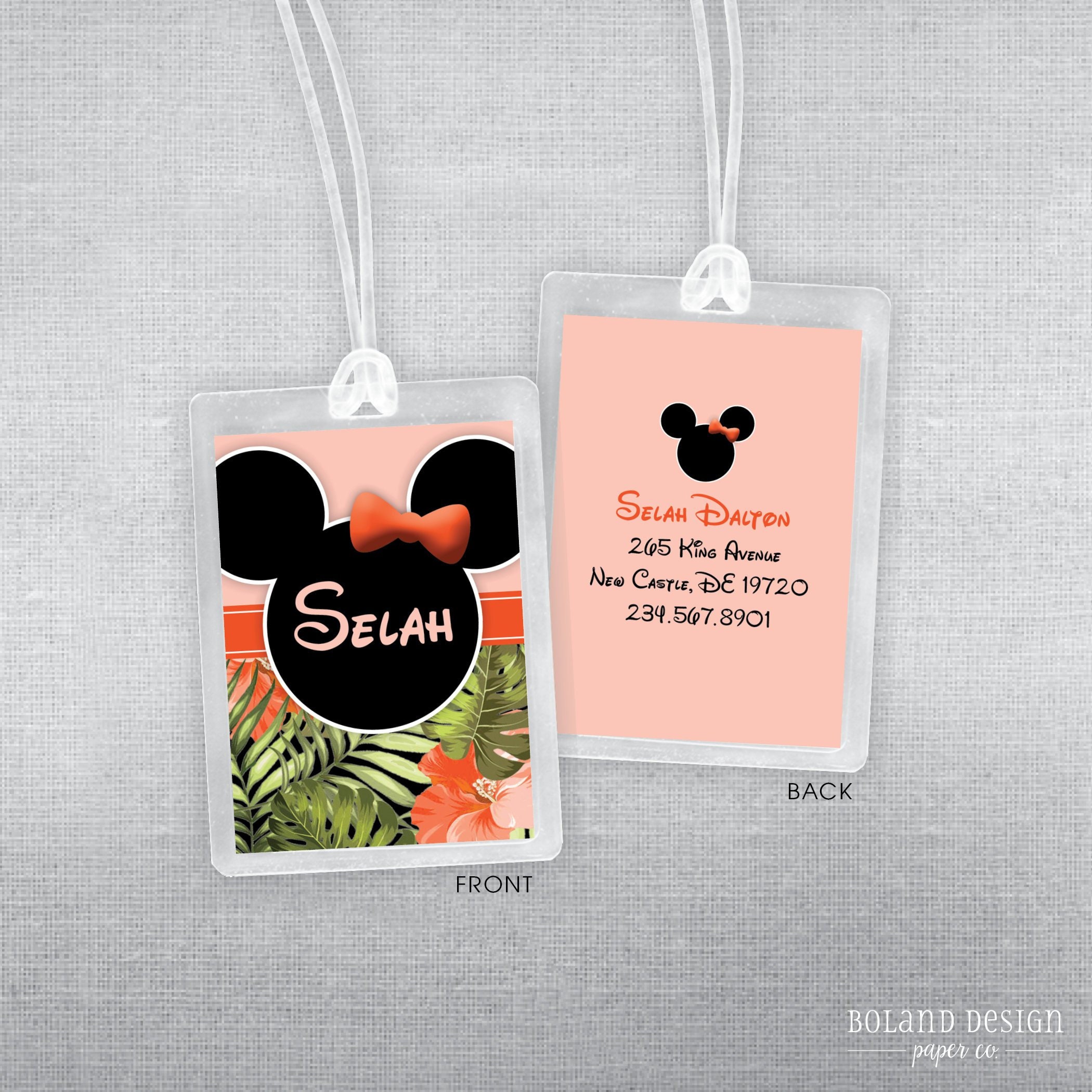 disney bag tags