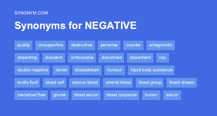 negative synonym