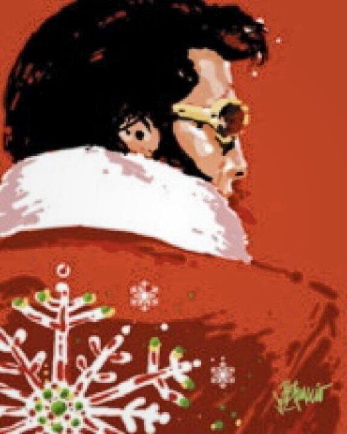 elvis christmas wallpaper