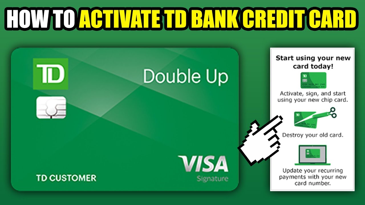 how to activate td debit card on app