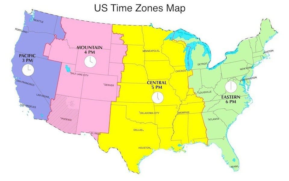 time zone of vegas