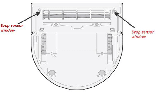 clean anti drop sensor deebot