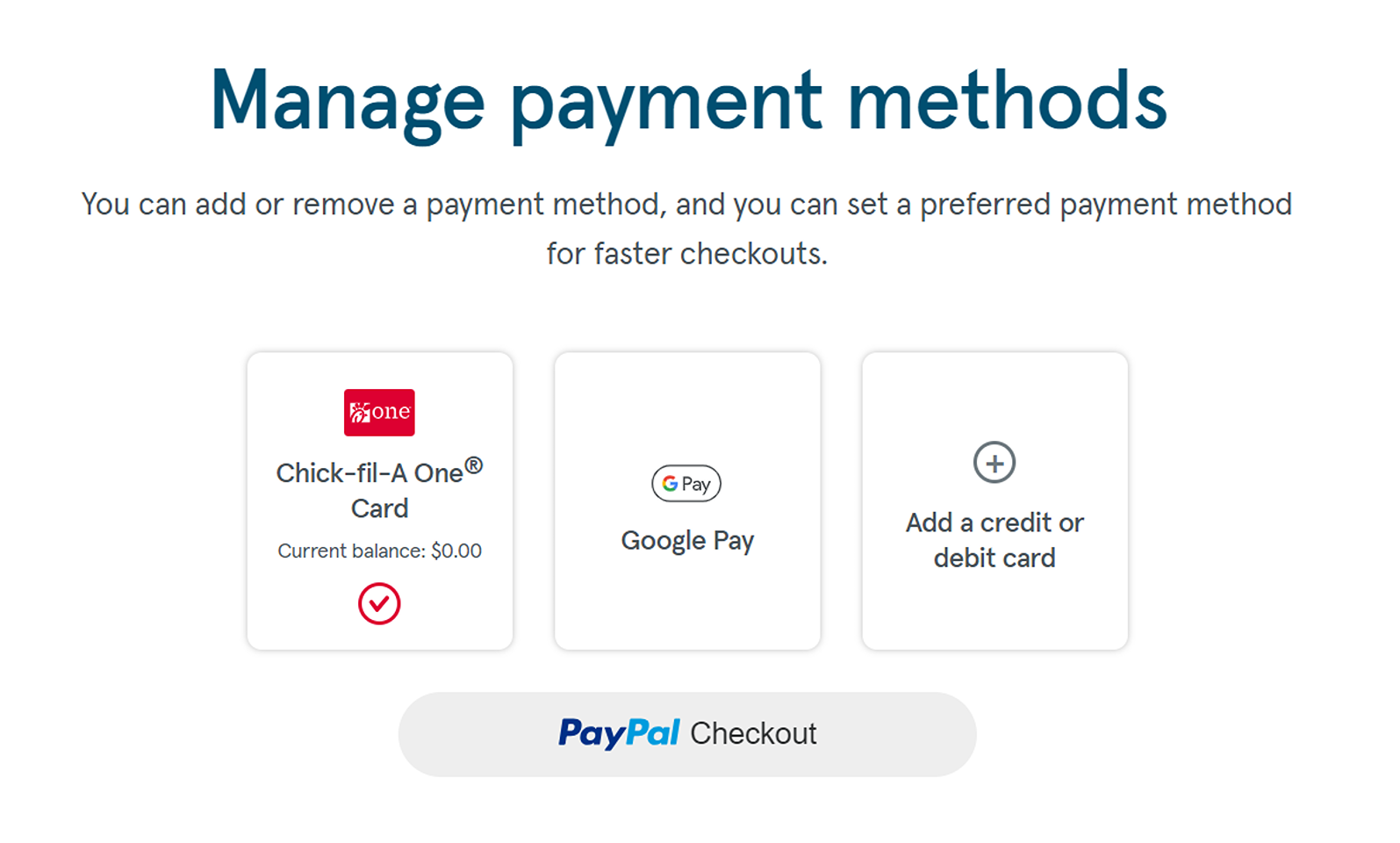 chick fil a gift card balance