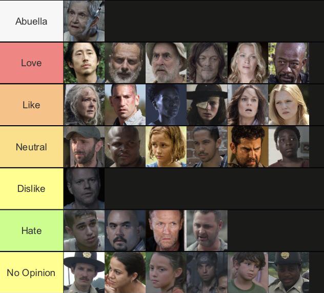 walking dead season 1 characters