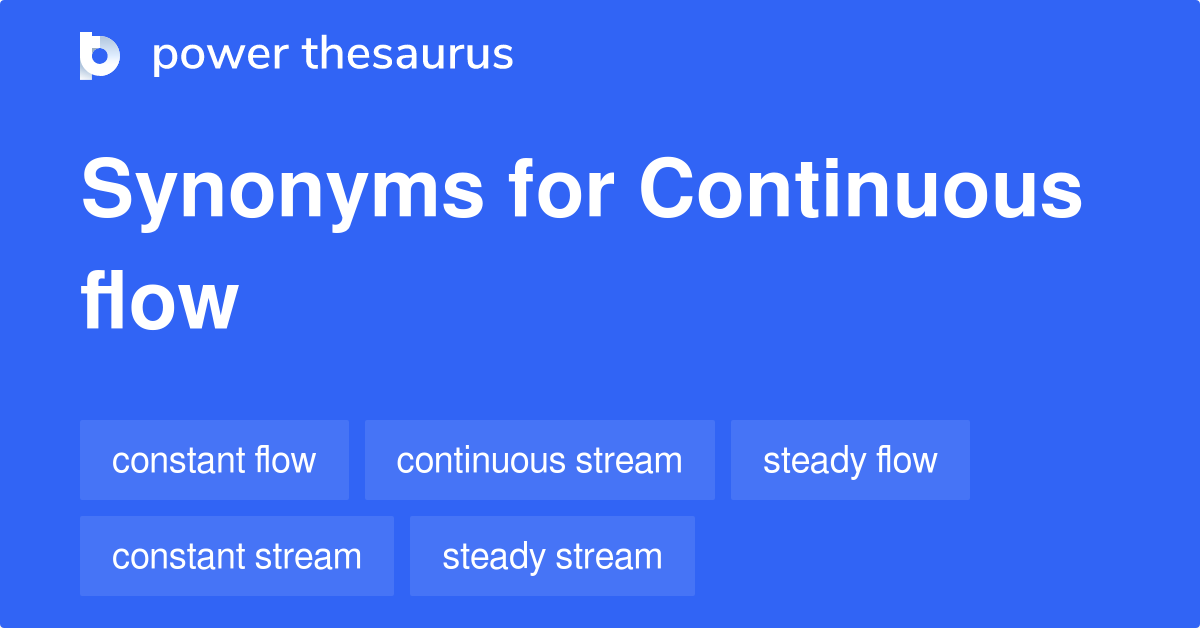 synonyms for flowed