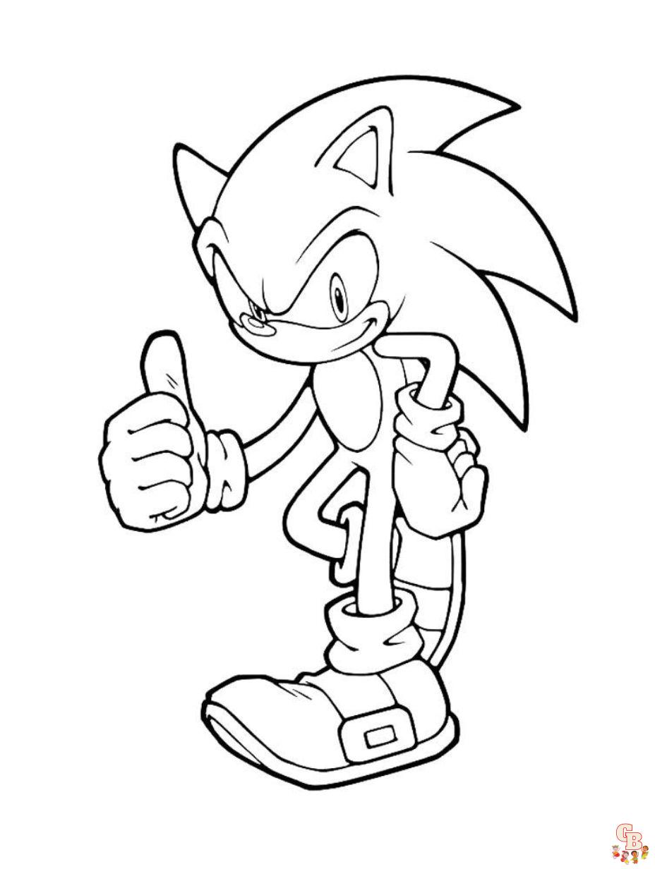 imagenes de sonic para pintar