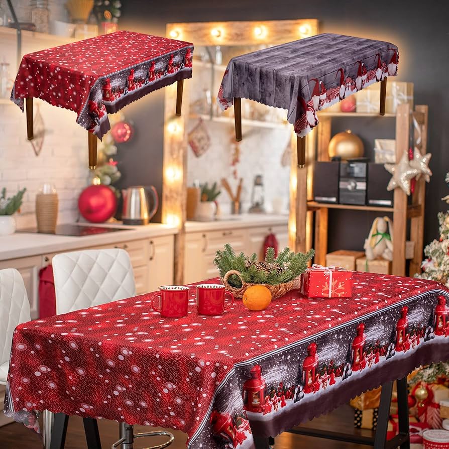 mantel rojo para mesa