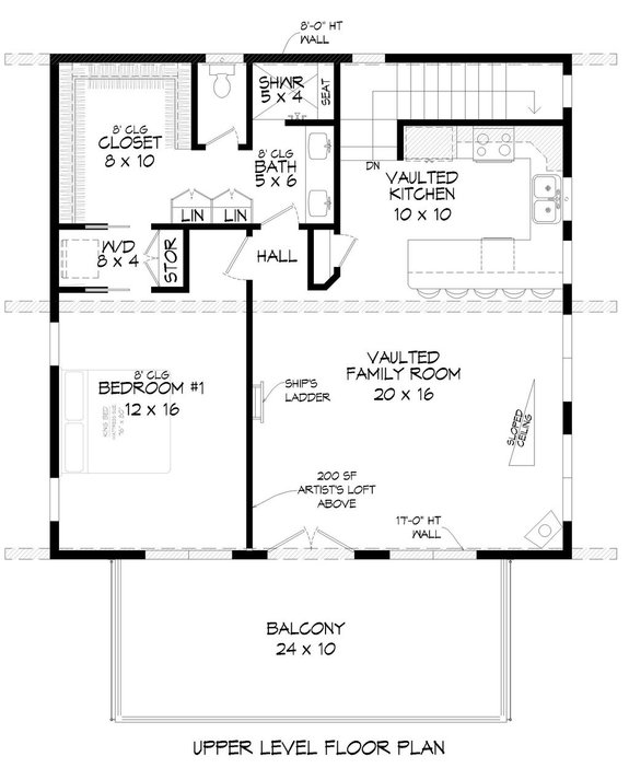 garage apartment layout