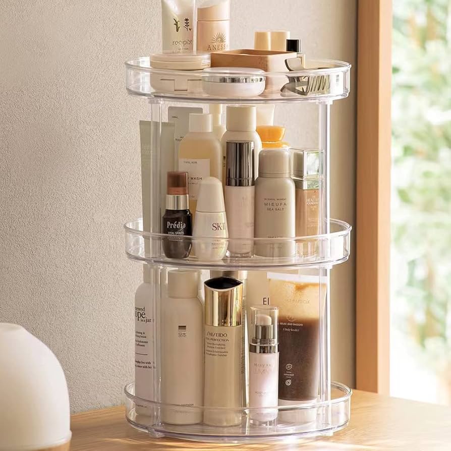 acrylic skincare organiser