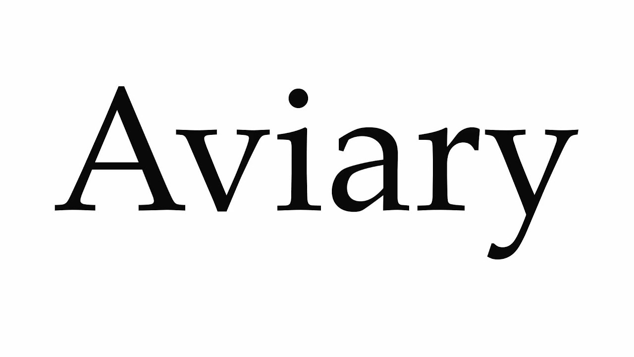 aviary pronunciation