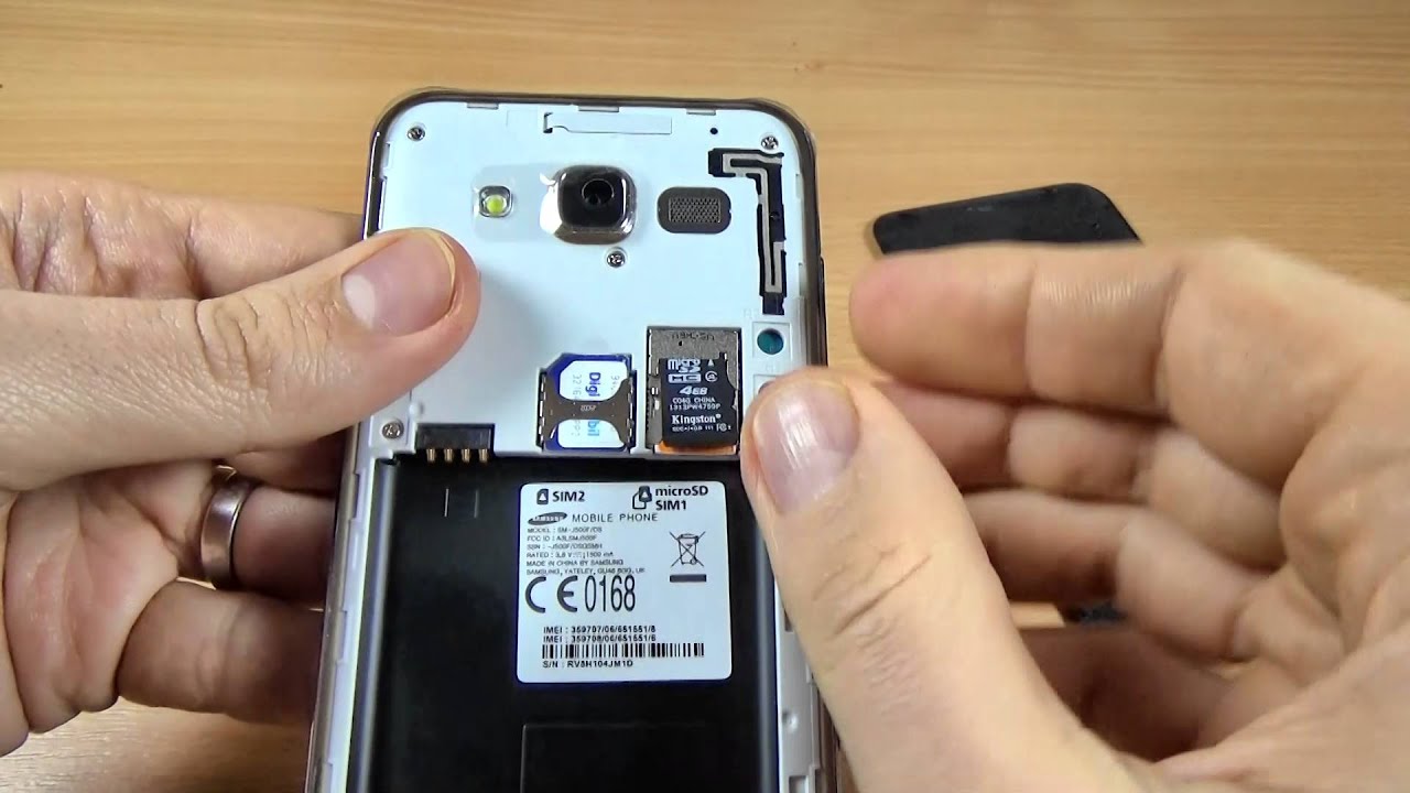 samsung how to insert sim card