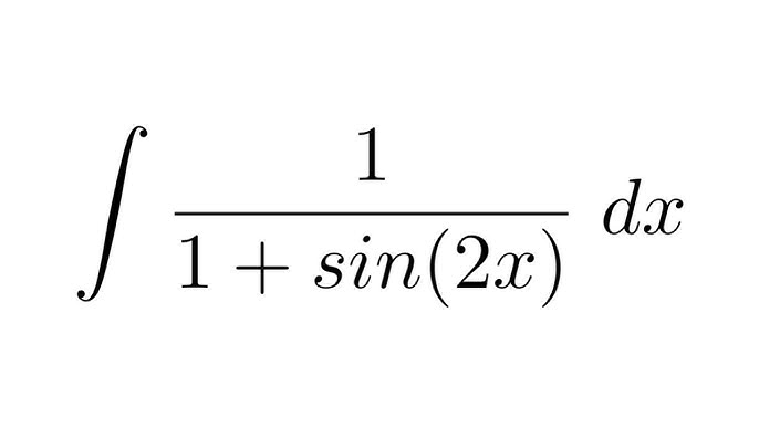 integration of 1 by cos square x