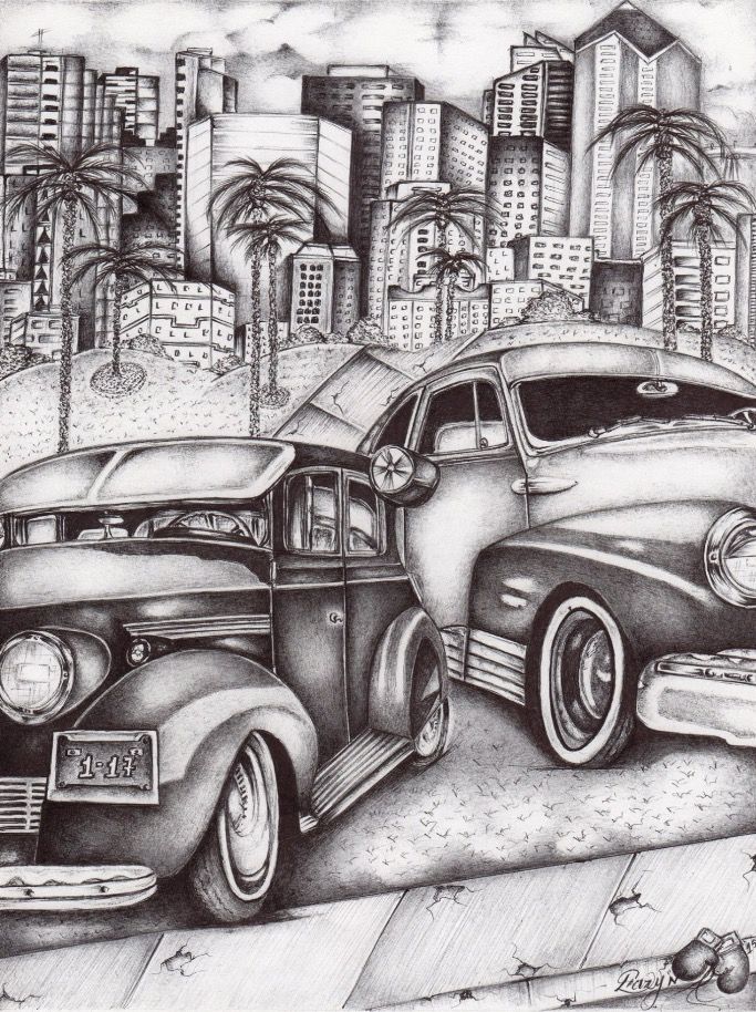 lowrider art drawings