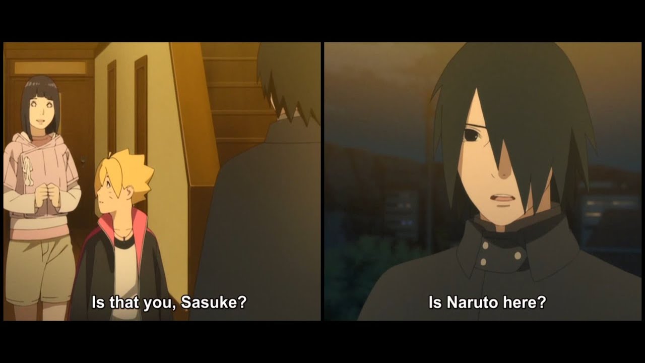 boruto meets sasuke