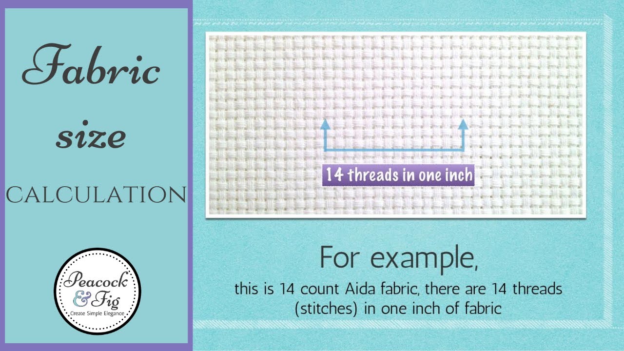 cross stitch material calculator