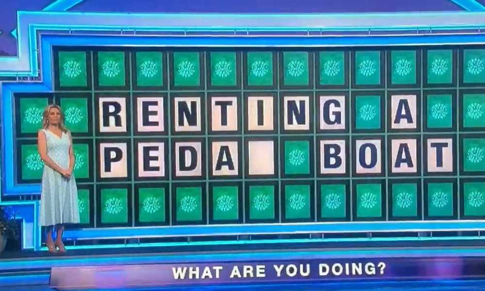 renting a pedal boat wheel of fortune