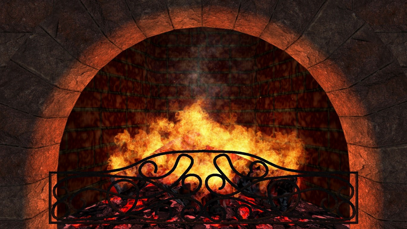 fireplace screensaver for tv free download