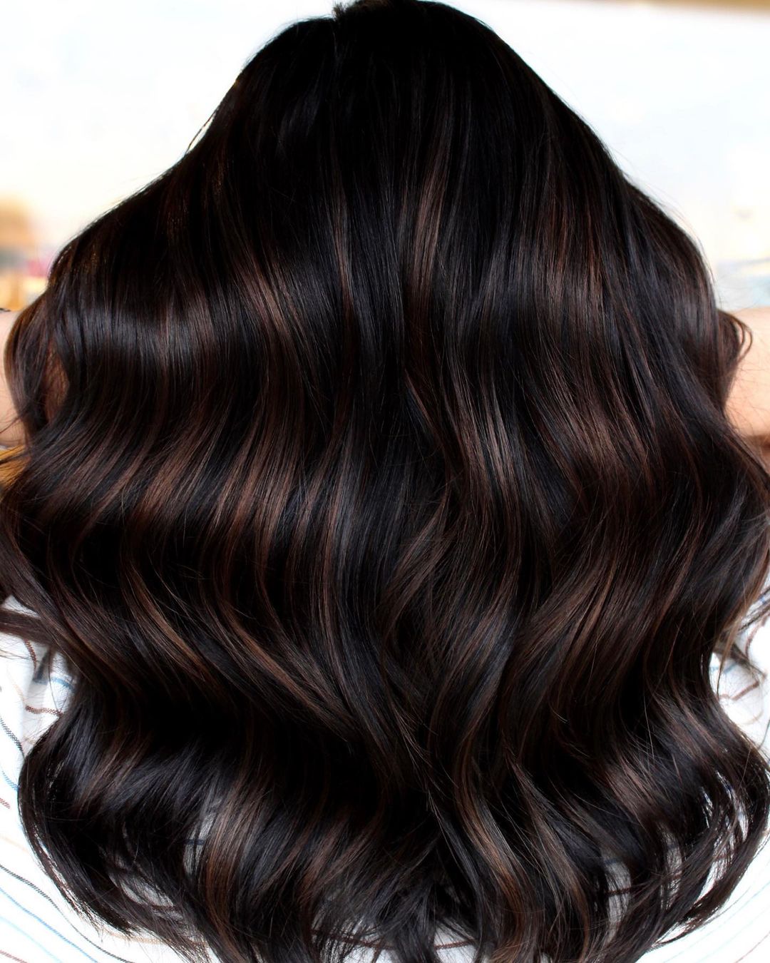 black and brown balayage