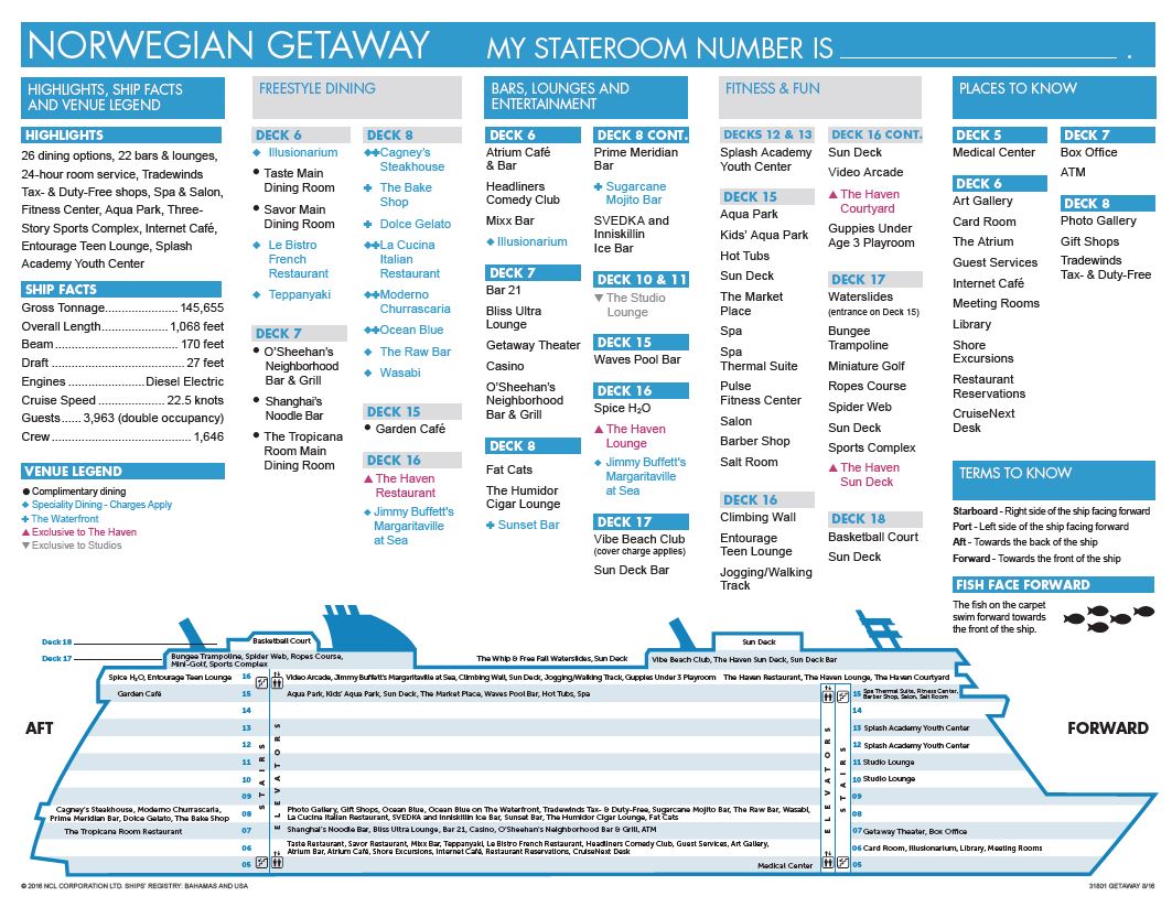 norwegian getaway deck plans