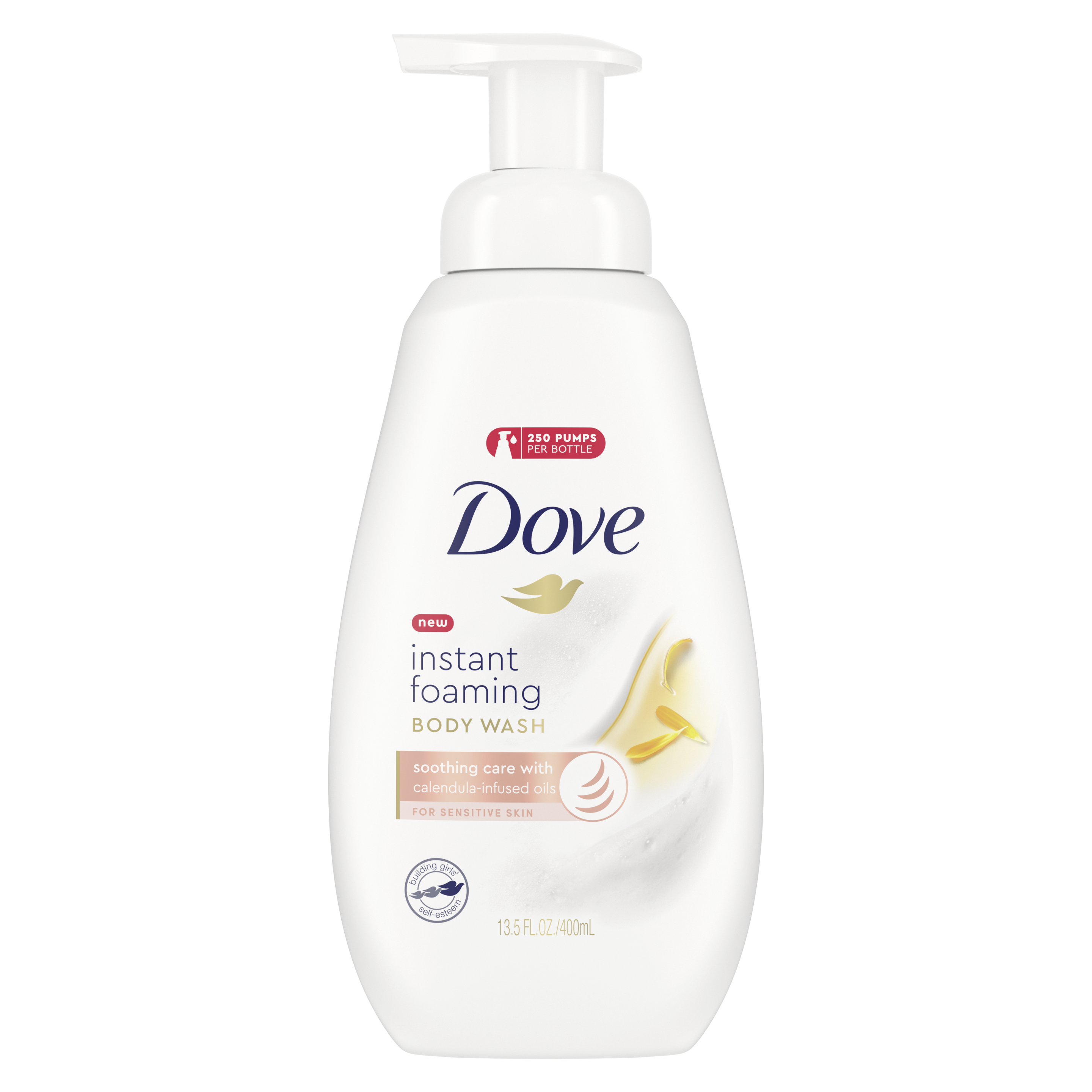 dove sensitive skin foaming body wash