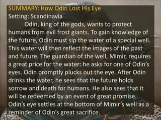 characters of how odin lost his eye