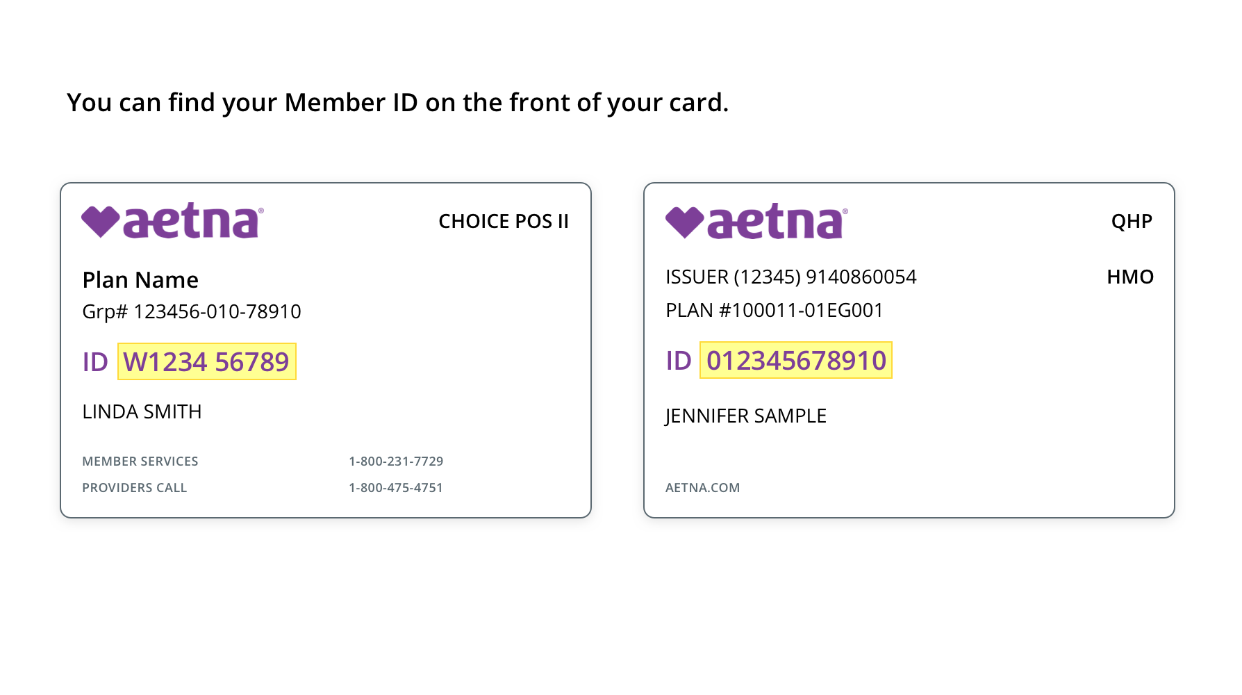 aetna member id card