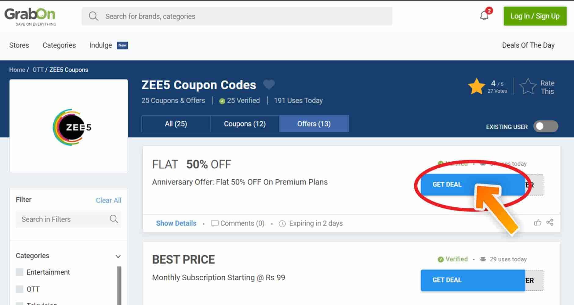 zee5 discount code uk