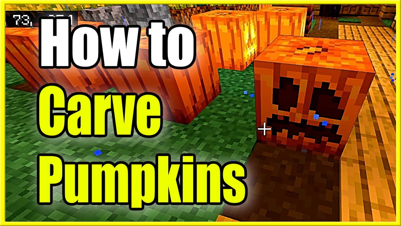 how to make carved pumpkin minecraft