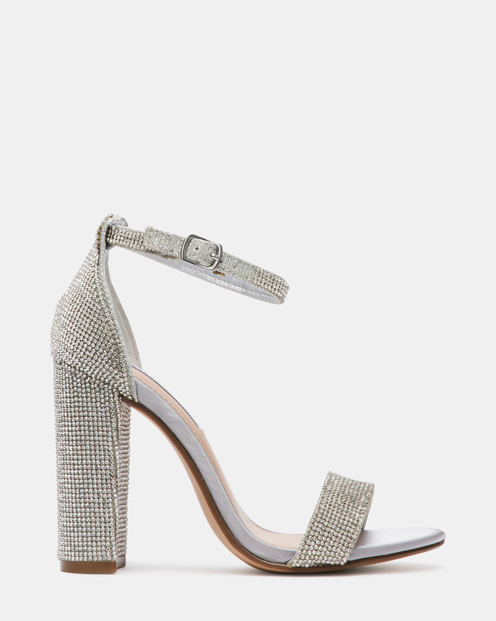 steve madden silver heels