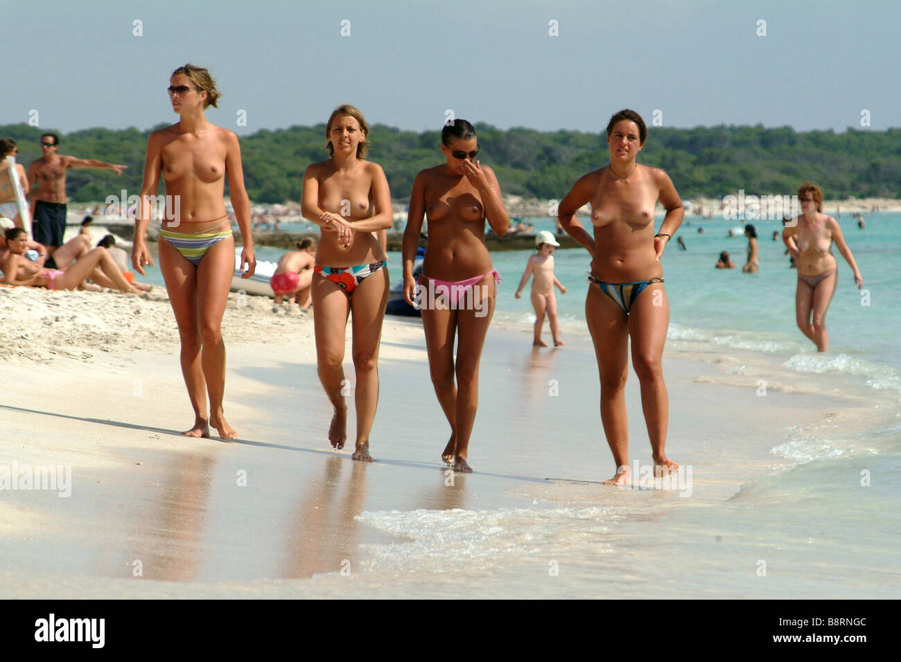 family beach nudists