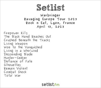 warbringer setlist