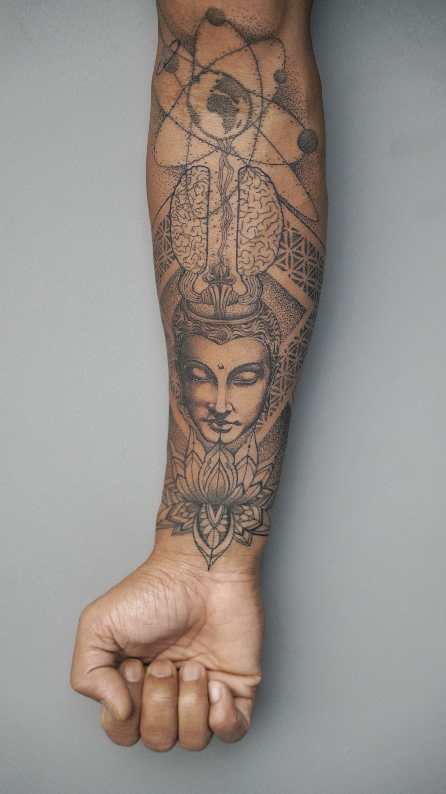 lord shiva tattoo in hand