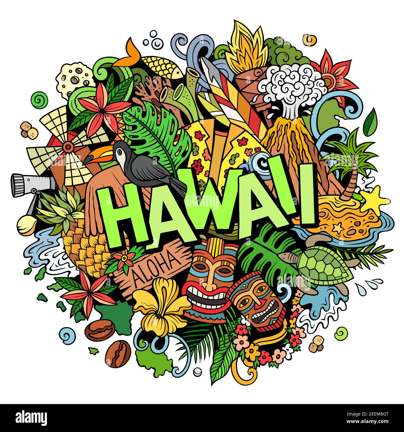 hawaii dibujo