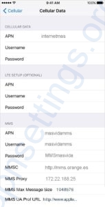 lebara mobile internet settings