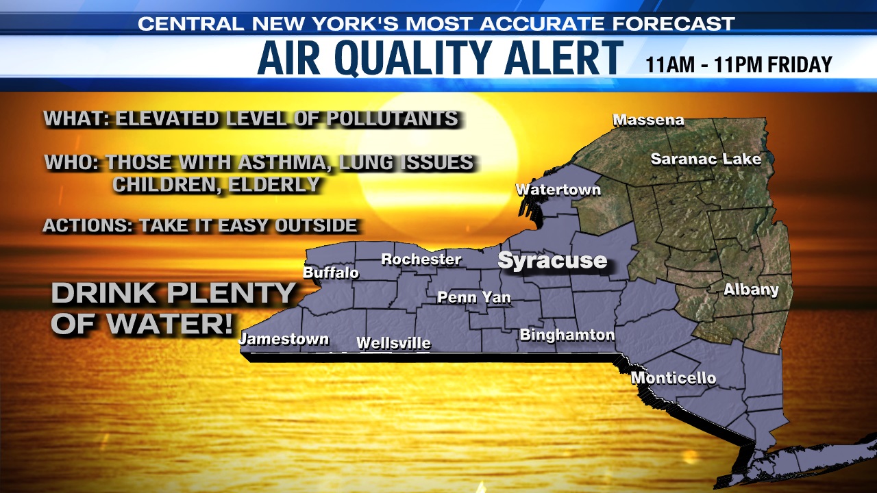 air quality alert albany ny