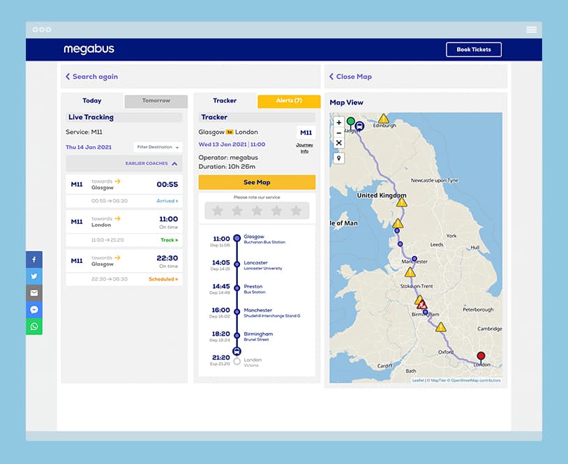 megabus live tracker