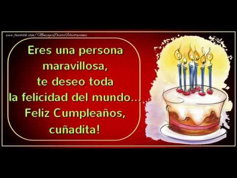 tarjeta de cumple para cuñada