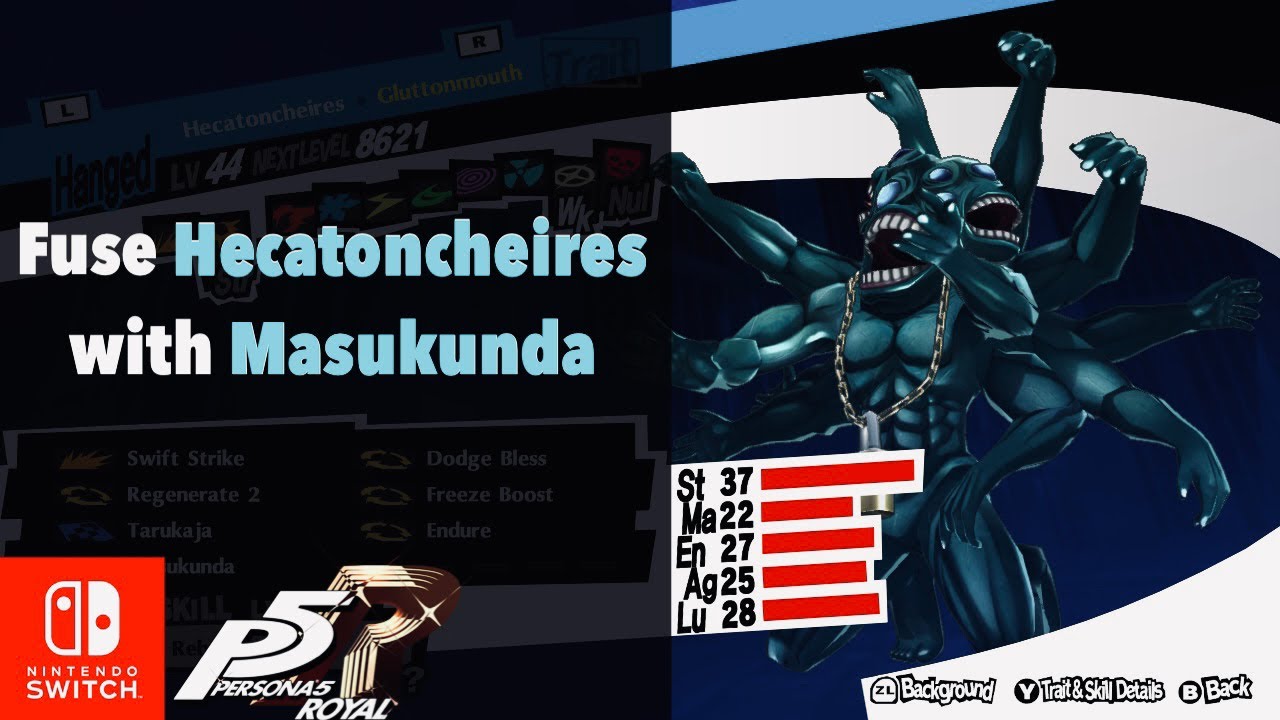 hecatoncheires persona 5 royal with masukunda