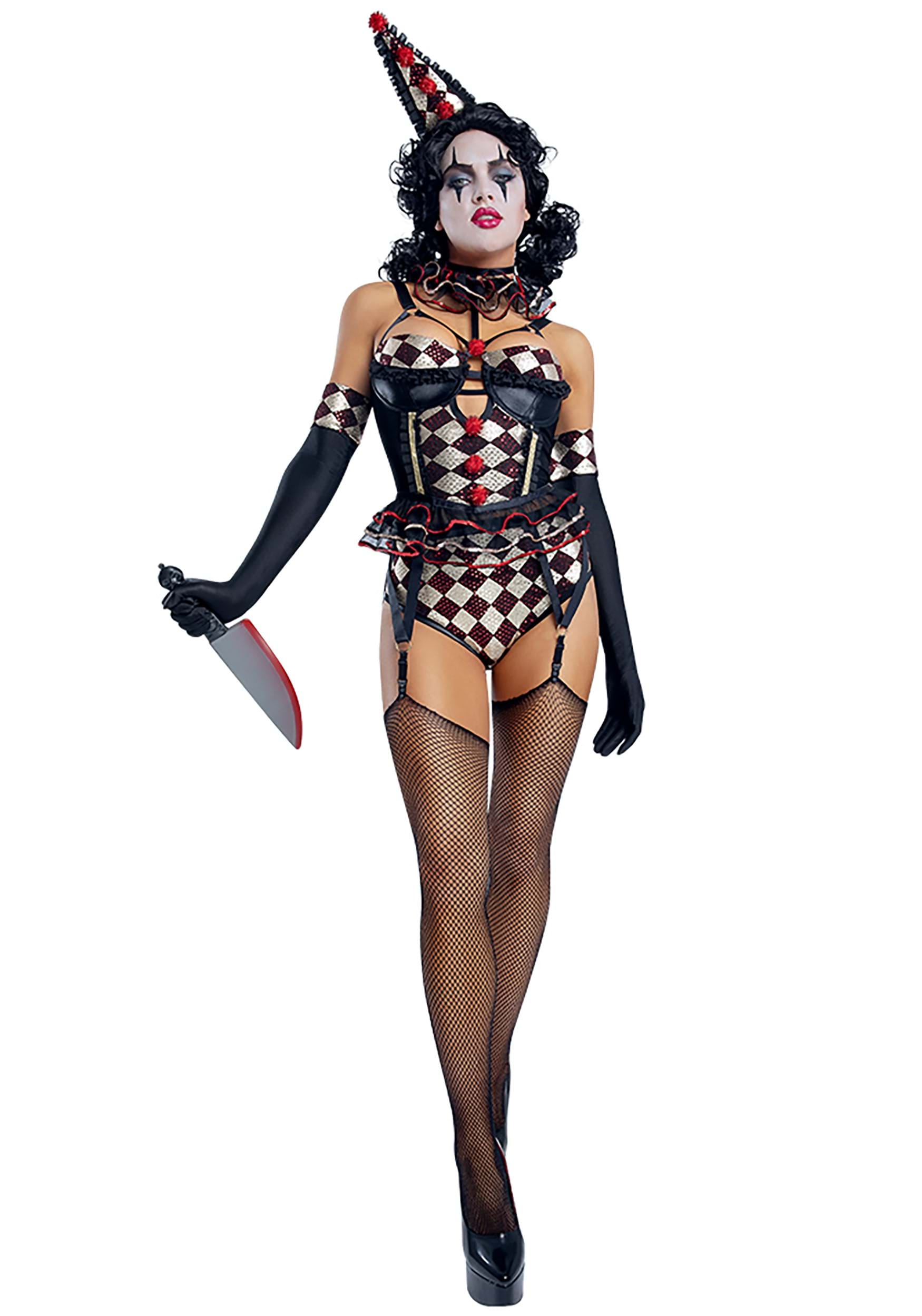 sexy clown costume for women