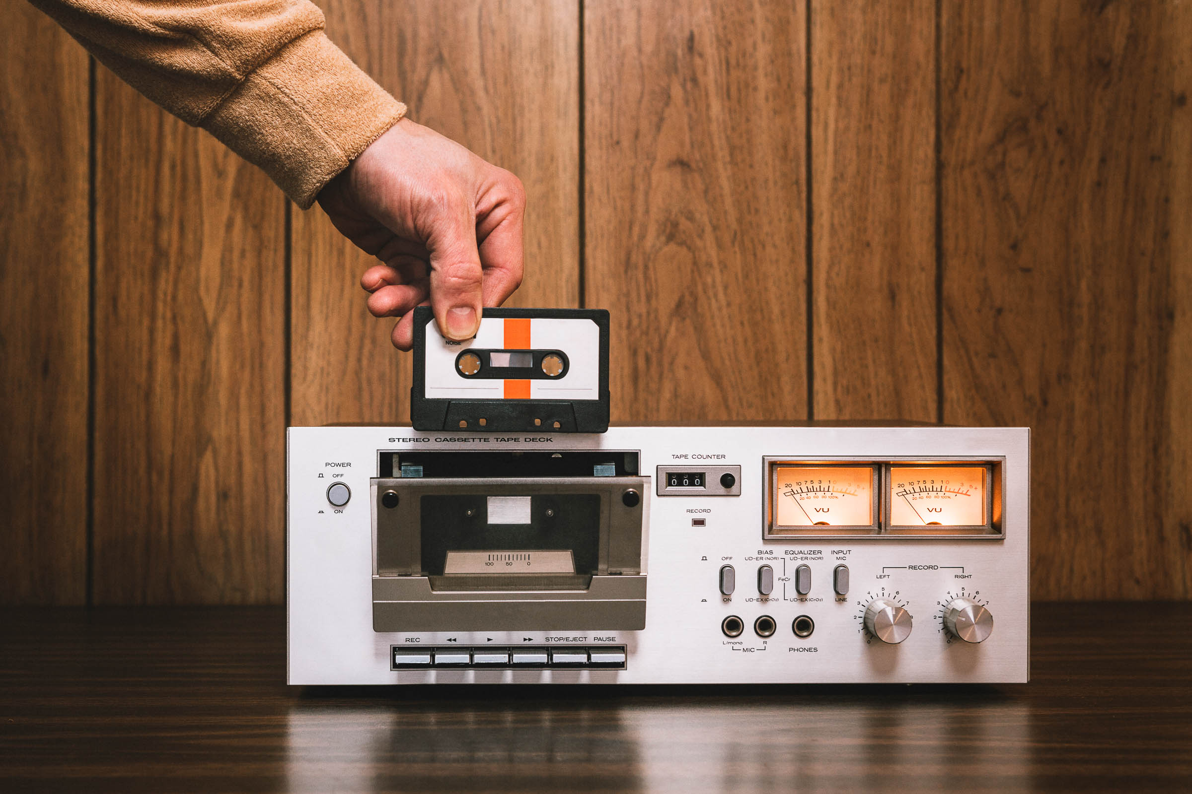 vintage cassette player