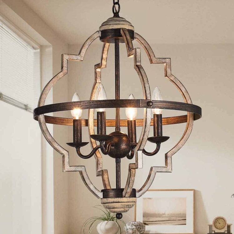 modern farmhouse chandelier