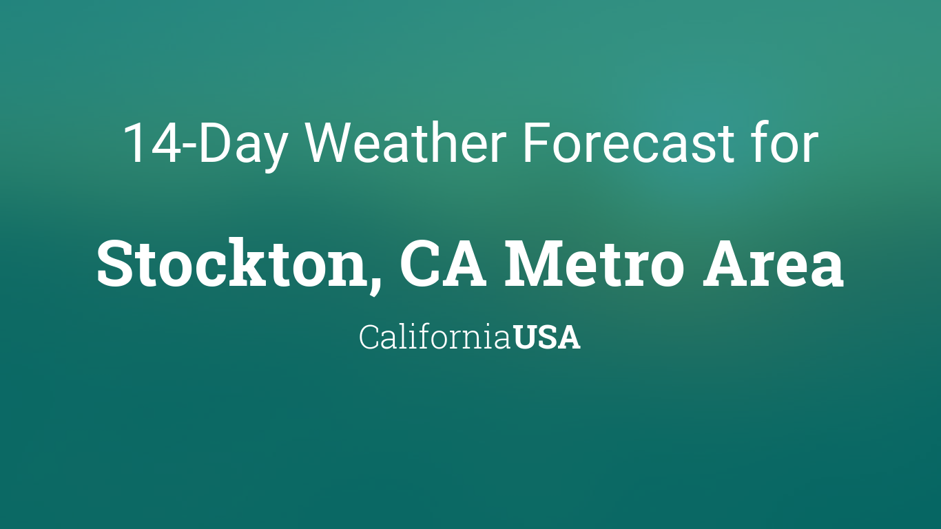 weather forecast stockton