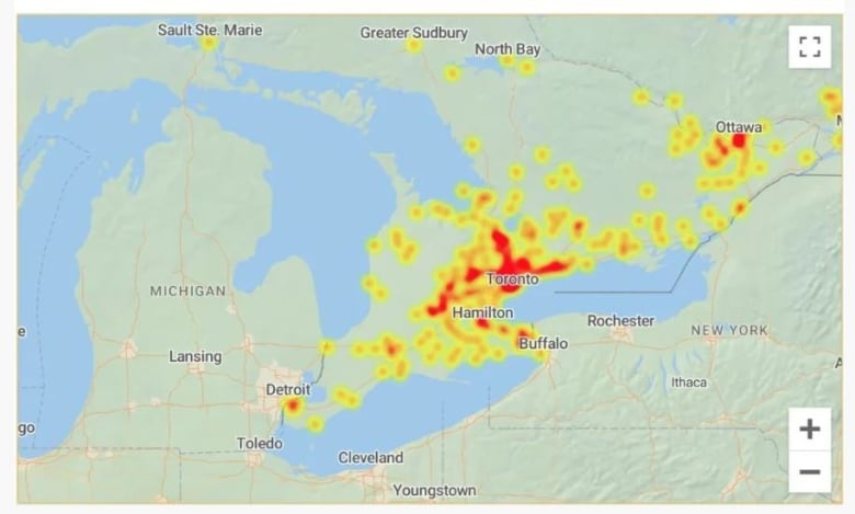 internet outages canada