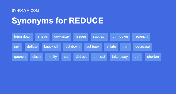 synonym of reduce