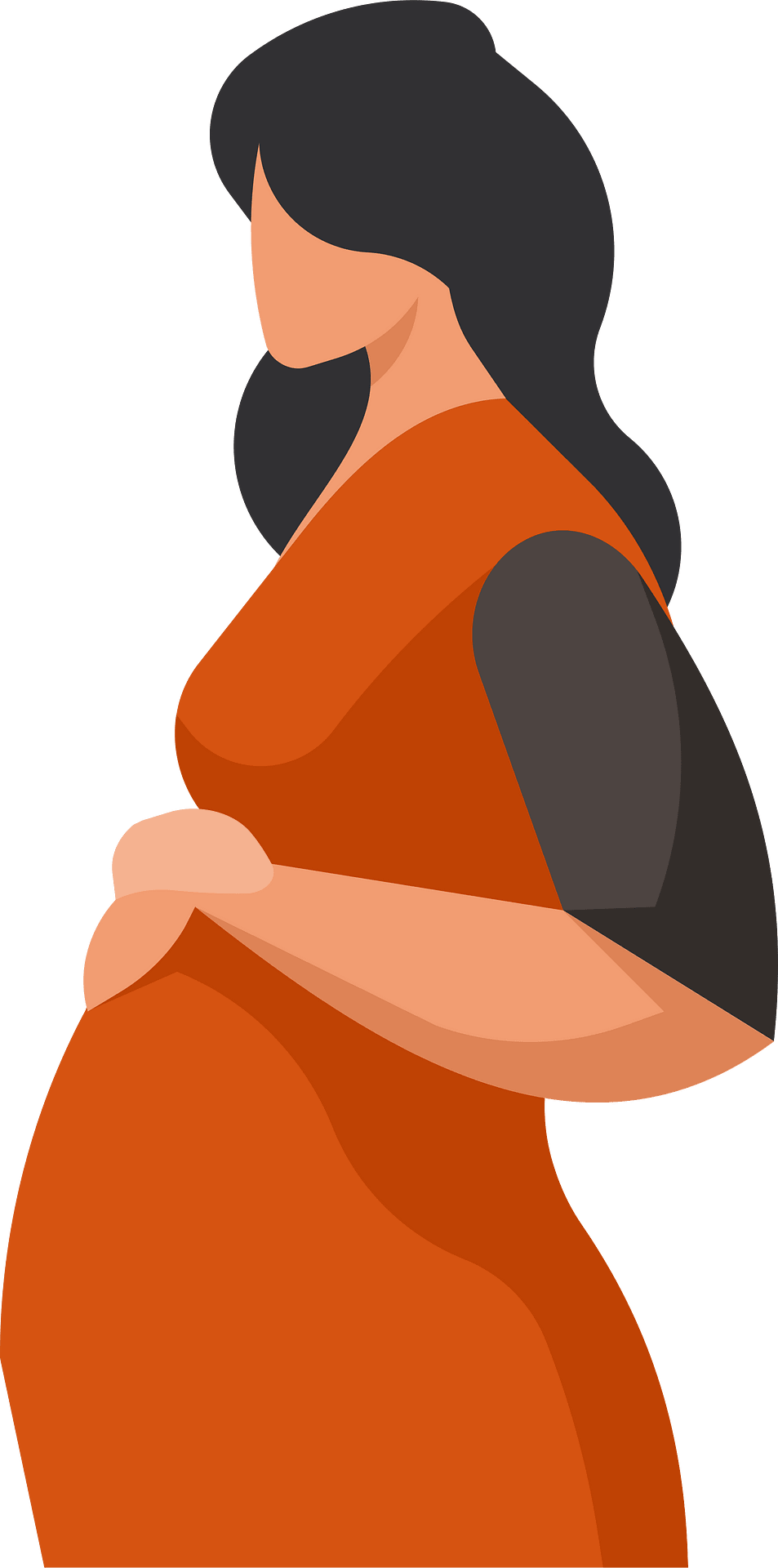 pregnant lady clipart