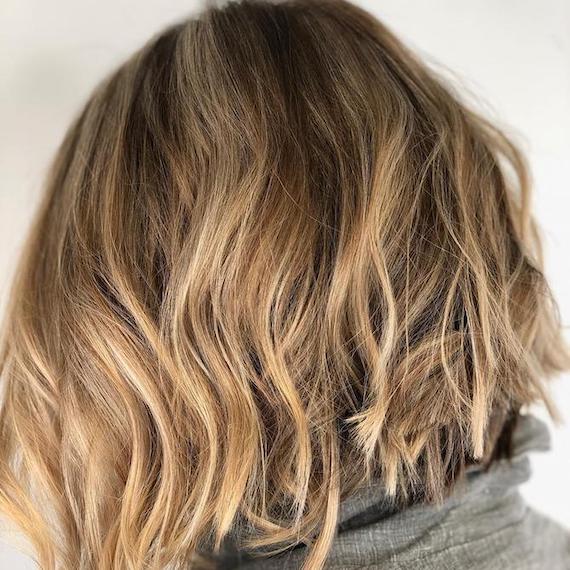 blonde balayage bob