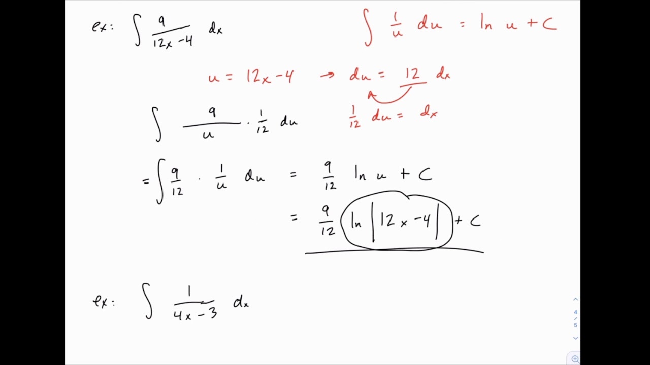 integration by reciprocal substitution